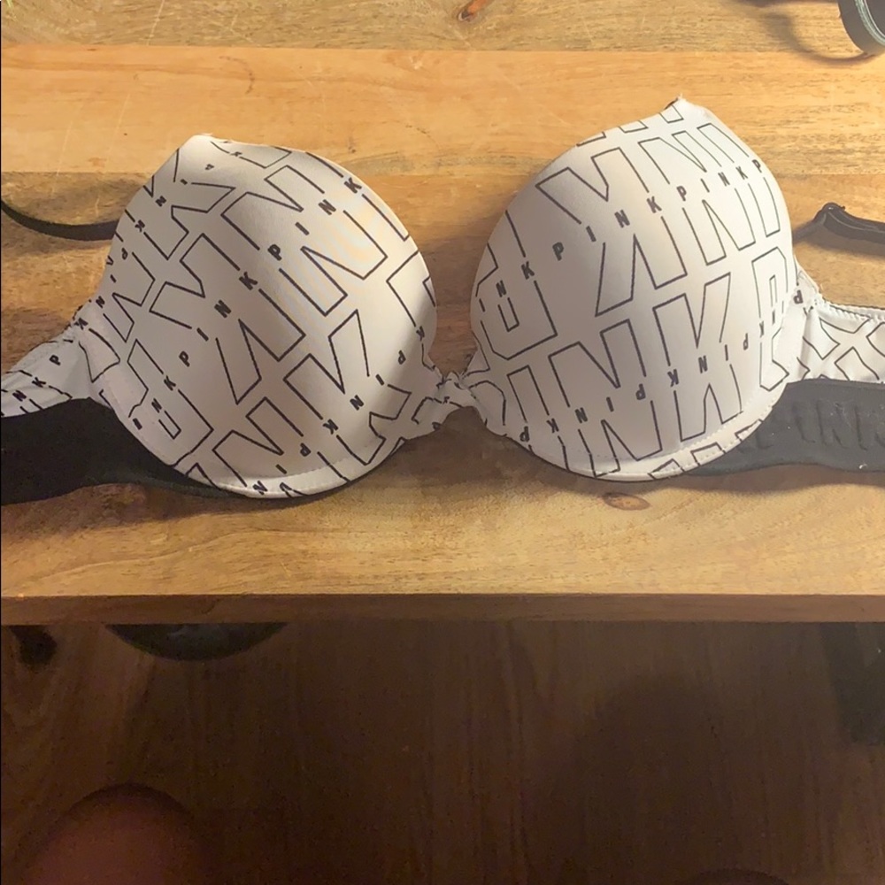 White VS Pink push up bra